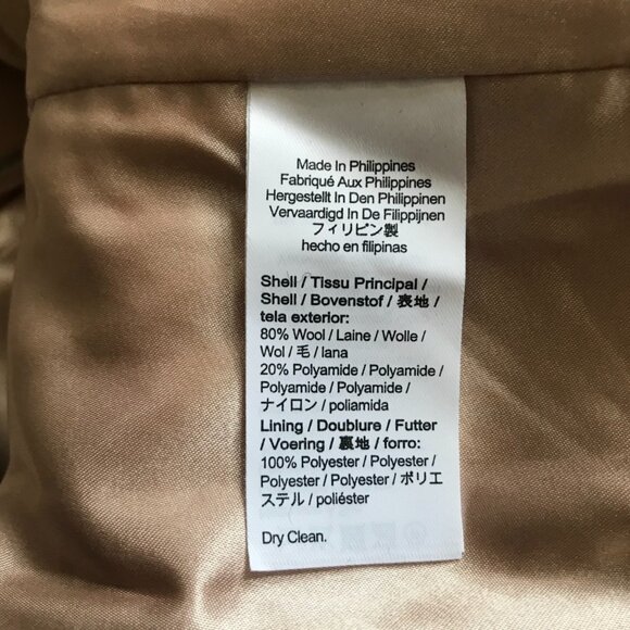 NWT JCrew Warwick Top Coat Jacket Womens 10 Beige Italian Stadium Cloth Wool - Picture 7 of 12